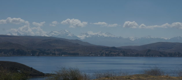 Uitzicht op Titicaca
