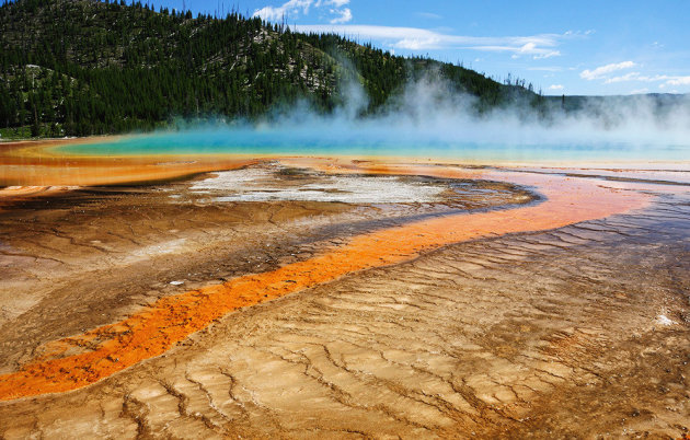 Grand Prismatic Spring een wonder der natuur