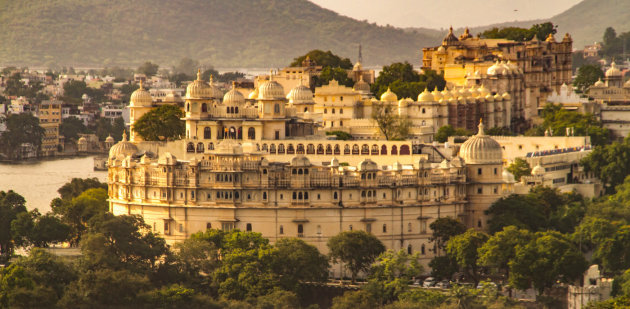 Panorama fort van Udaipur