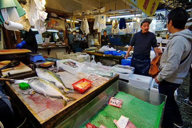 De Tsukiji Uogashi wordt verplaatst...