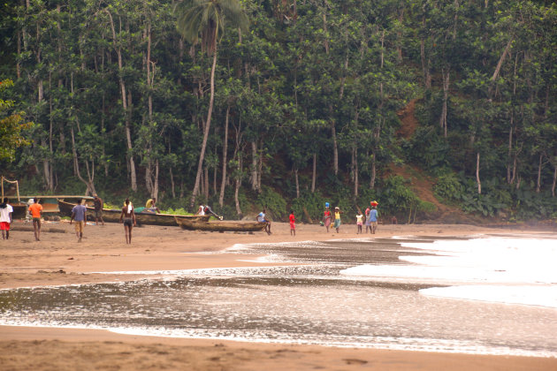 het strand van Sao Joao dos Angolares