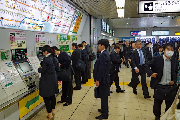 Goed geregeld in de metro van Tokio