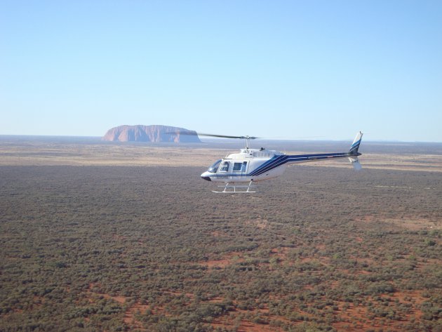 Uluru per helicopter