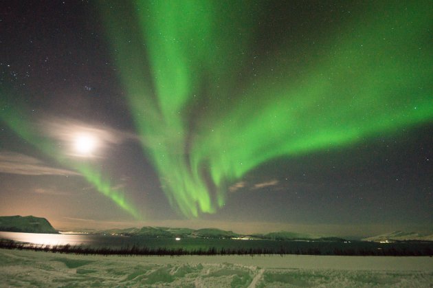 Noorderlicht over de Lyngen Alps