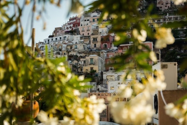 Doorkijk op Positano