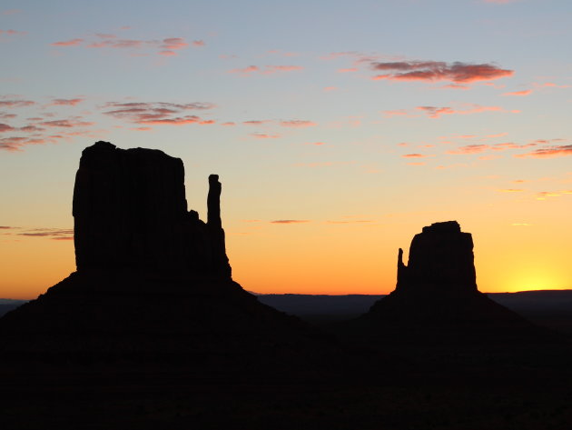 Zonsopkomst Monument Valley