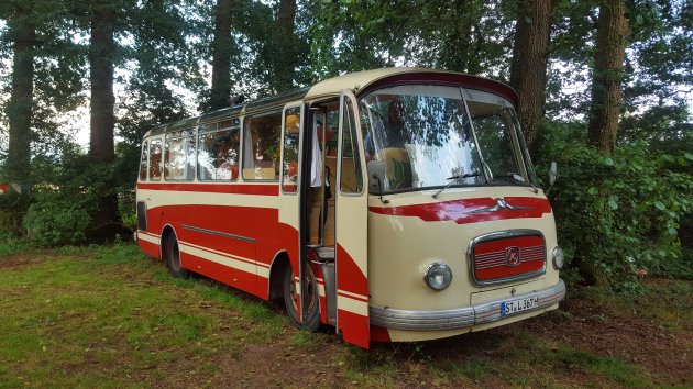 Slapen in een oldtimerbus (Duitsland)