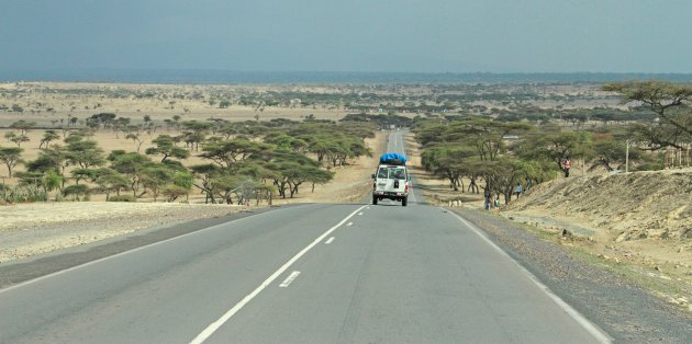 Onderweg naar Lake Langano