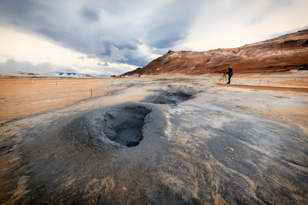 Kleurrijk solfatarenveld Námaskarð