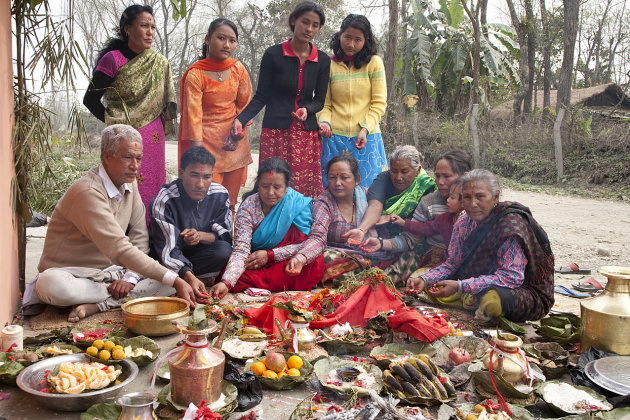 Ceremonie in Sauraha