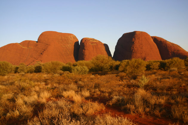 Kata Tjuta in de late avondzon