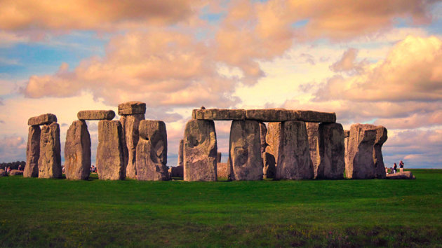 Stappen rondom Stonehenge