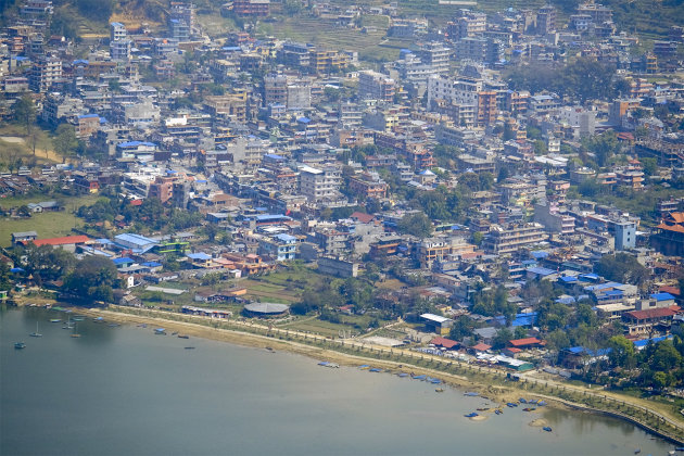 Gezicht op Pokhara