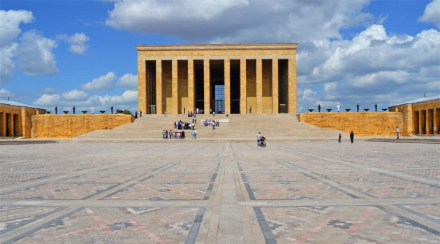 Het mausoleum in Ankara 