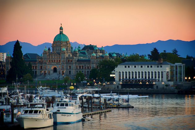 Zonsondergang - Parlementsgebouw - Vancouver Island 