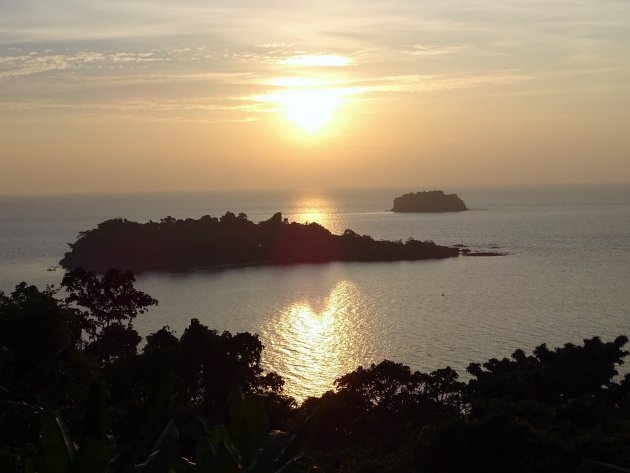 Zonsondergang op Koh Chang.