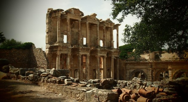 De bibliotheek van Celsus in Efeze