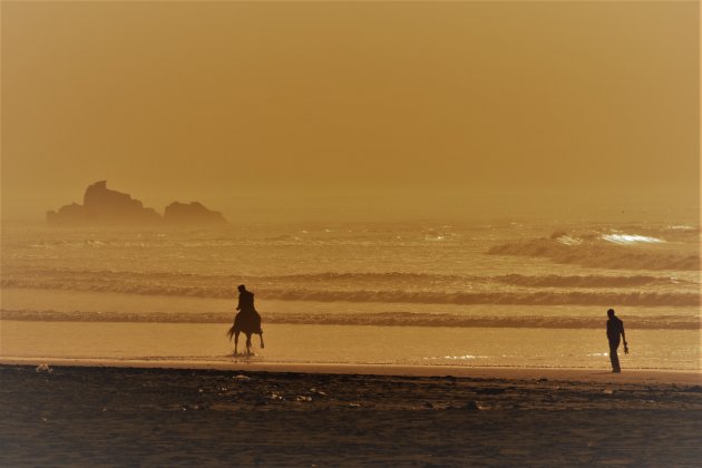 Gouden zonsondergang bij Essaouira