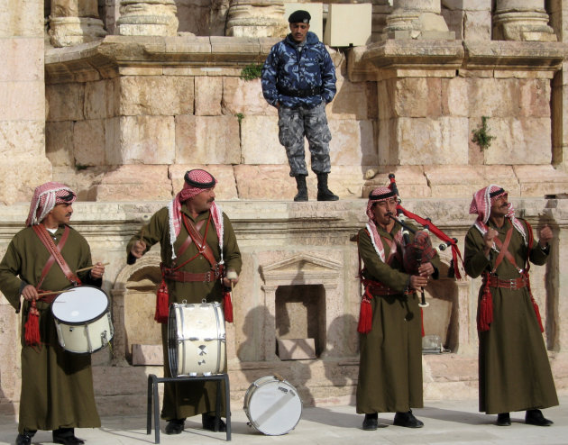 Doedelzakken in Jerash