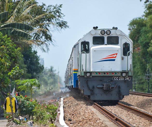 Was drogen door voorbij razende trein 