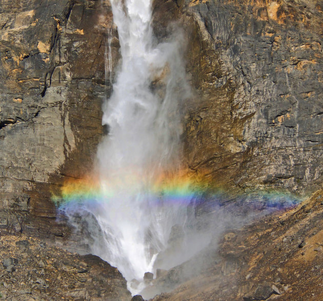 Gouden regenboog waterval 