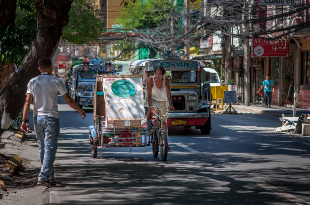 Fiets taxi Manilla