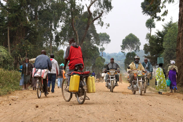 Spitsuur in Kisoro