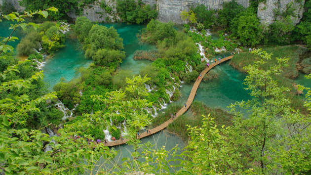 Wandelen door Plitvice