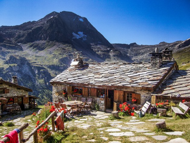 Rustplaats op de Tour de la Vanoise