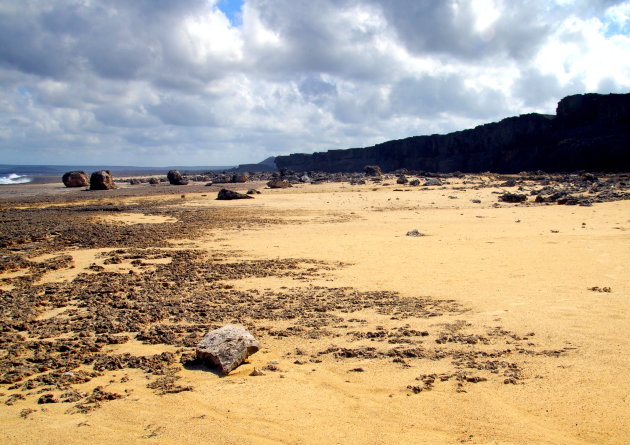 Bonaire's tsunami boulder coast