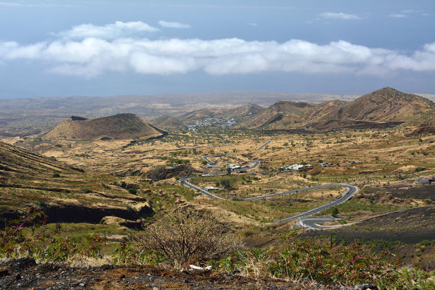 Slingerweg naar de Caldeira