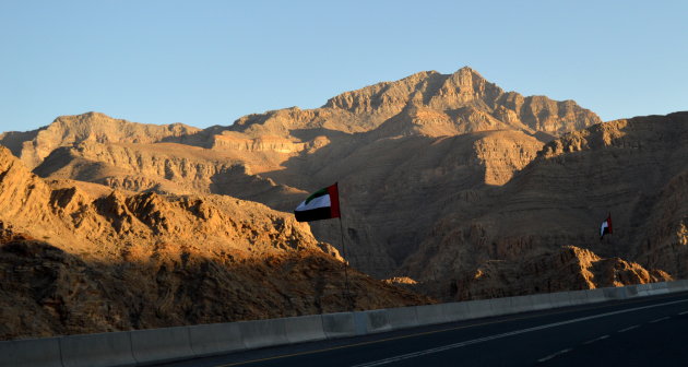 Jebel Jais bij zonsondergang