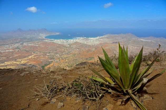 Uitzicht op Mindelo