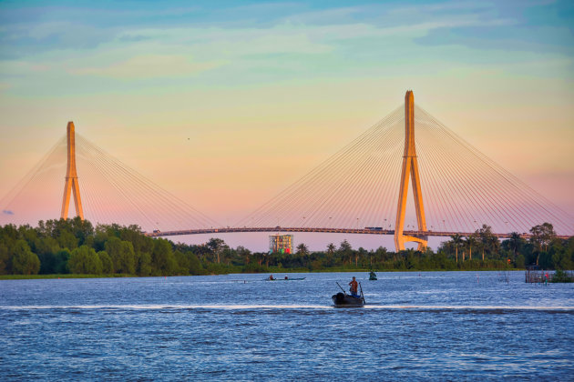 Brug in het licht gezet 