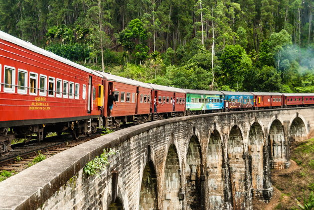 De bekende Ella trein over de Nine Arches Bridge