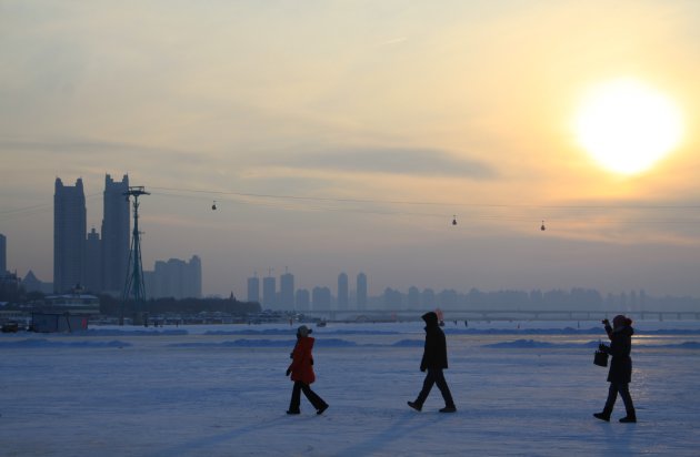 Op de Songhua rivier