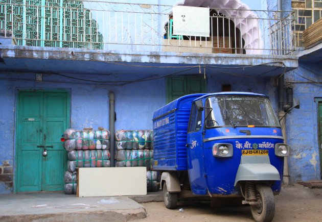 Struinen door de blauwe straatjes van Jodhpur 