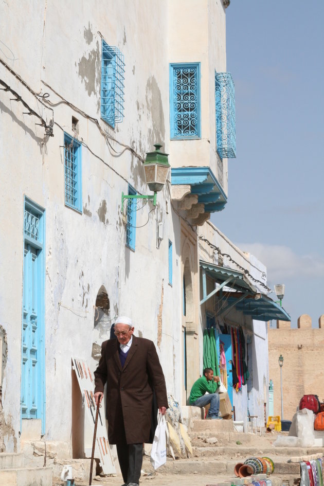 Straatbeeld in Kairouan