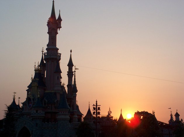 Sunset over Disneyland Resort 