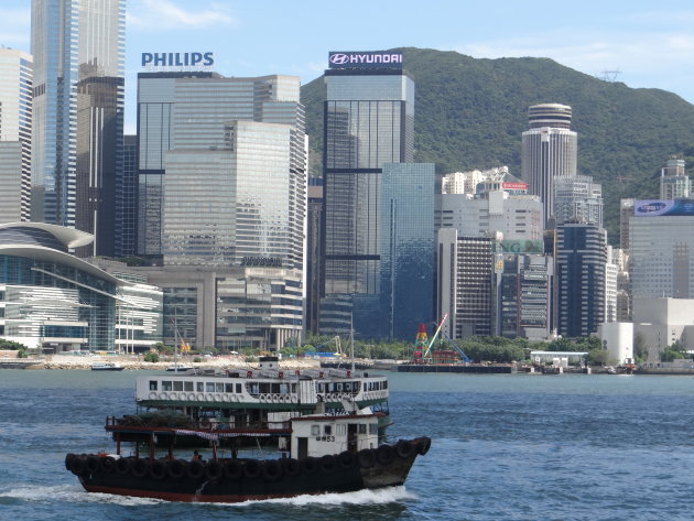 Wandelen op de Avenue of Stars Hong Kong