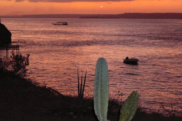 kleurige zonsondergang