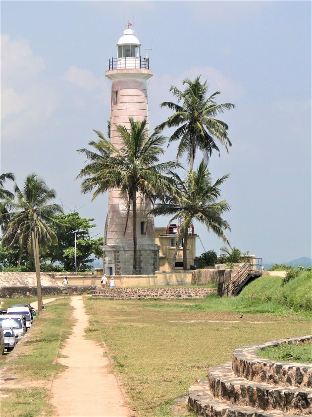 Vuurtoren op Galle fort.