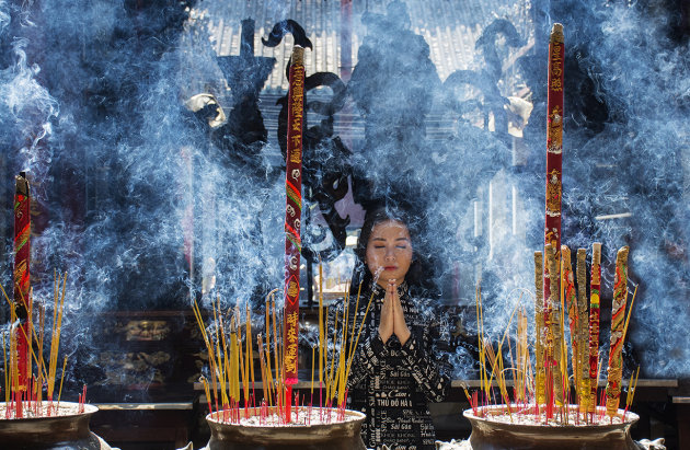 The smoke of incense