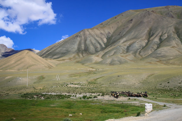 Onderweg naar Song kul lake