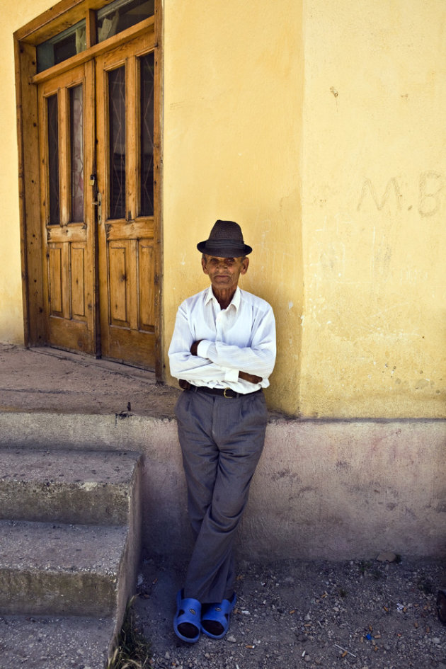 Man with hat...