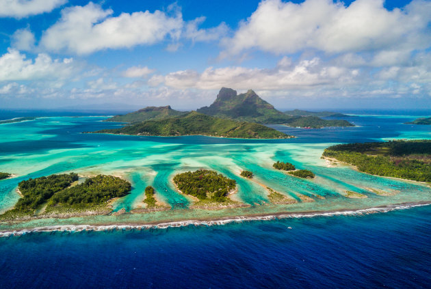 De motu's van Bora Bora