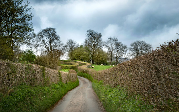 Kromme wegen in Wales