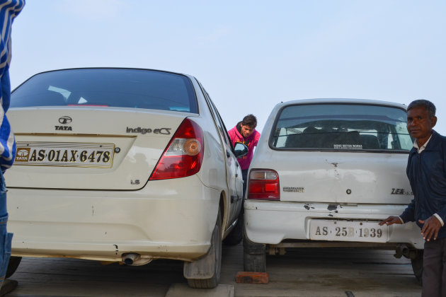 De ferry naar Majuli.