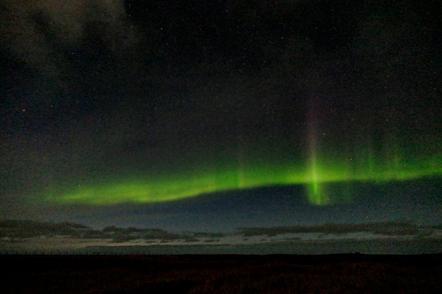 Het Noorderlicht in Snæfellsjökull National Park
