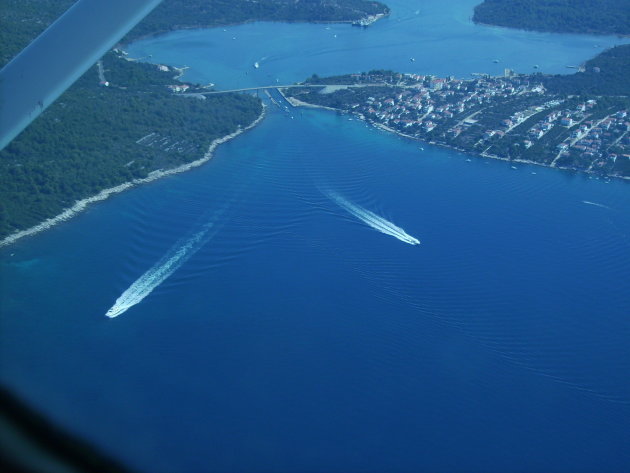 Vlucht boven de Kornati